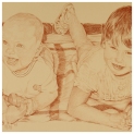 Portrait Children Connection Pencil